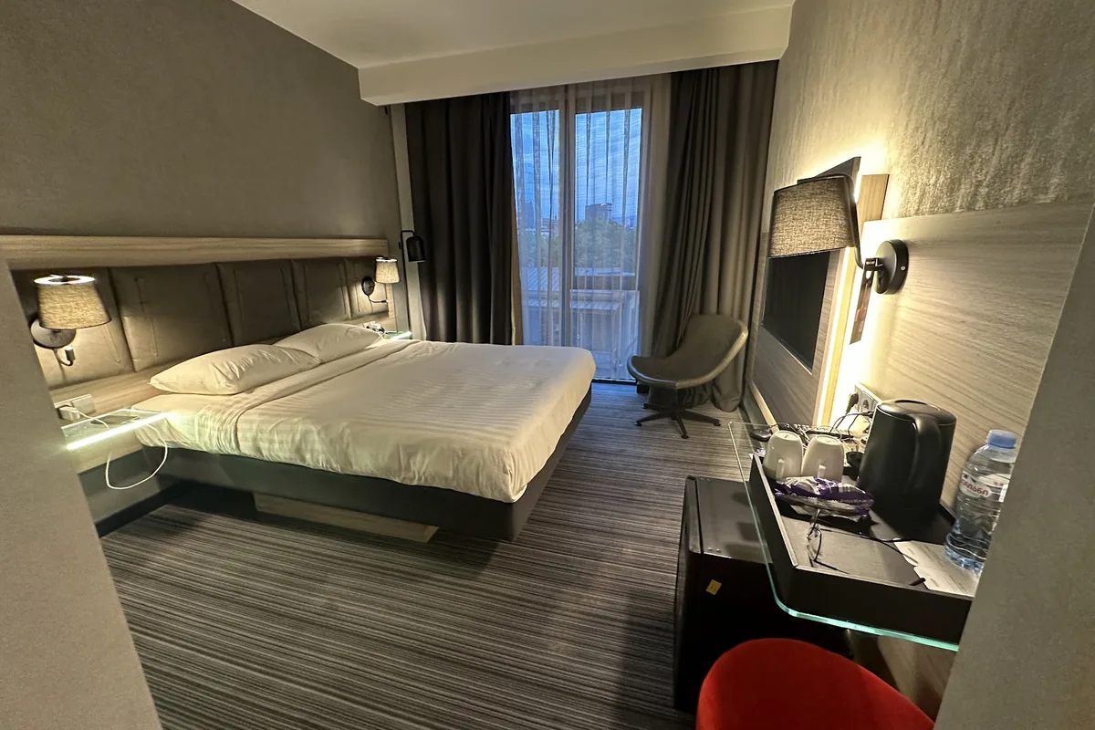 Guest room at Moxy Tbilisi by the Dry Bridge