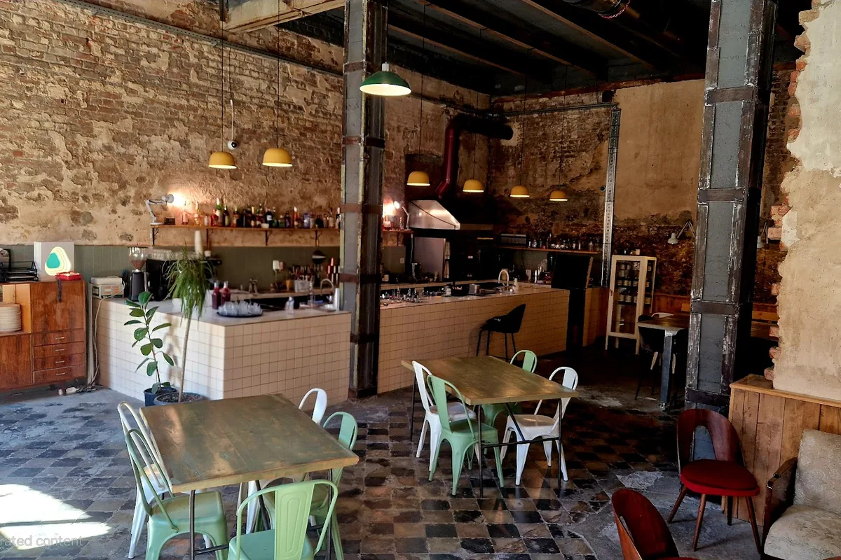 The dining hall inside Zeche, home to Sasadilo