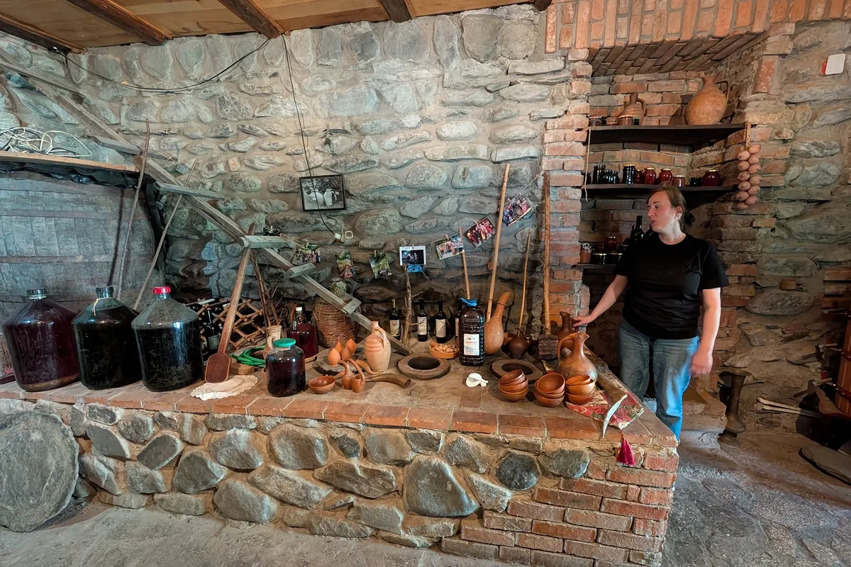 Stone wine cellar at Wine Yard N1