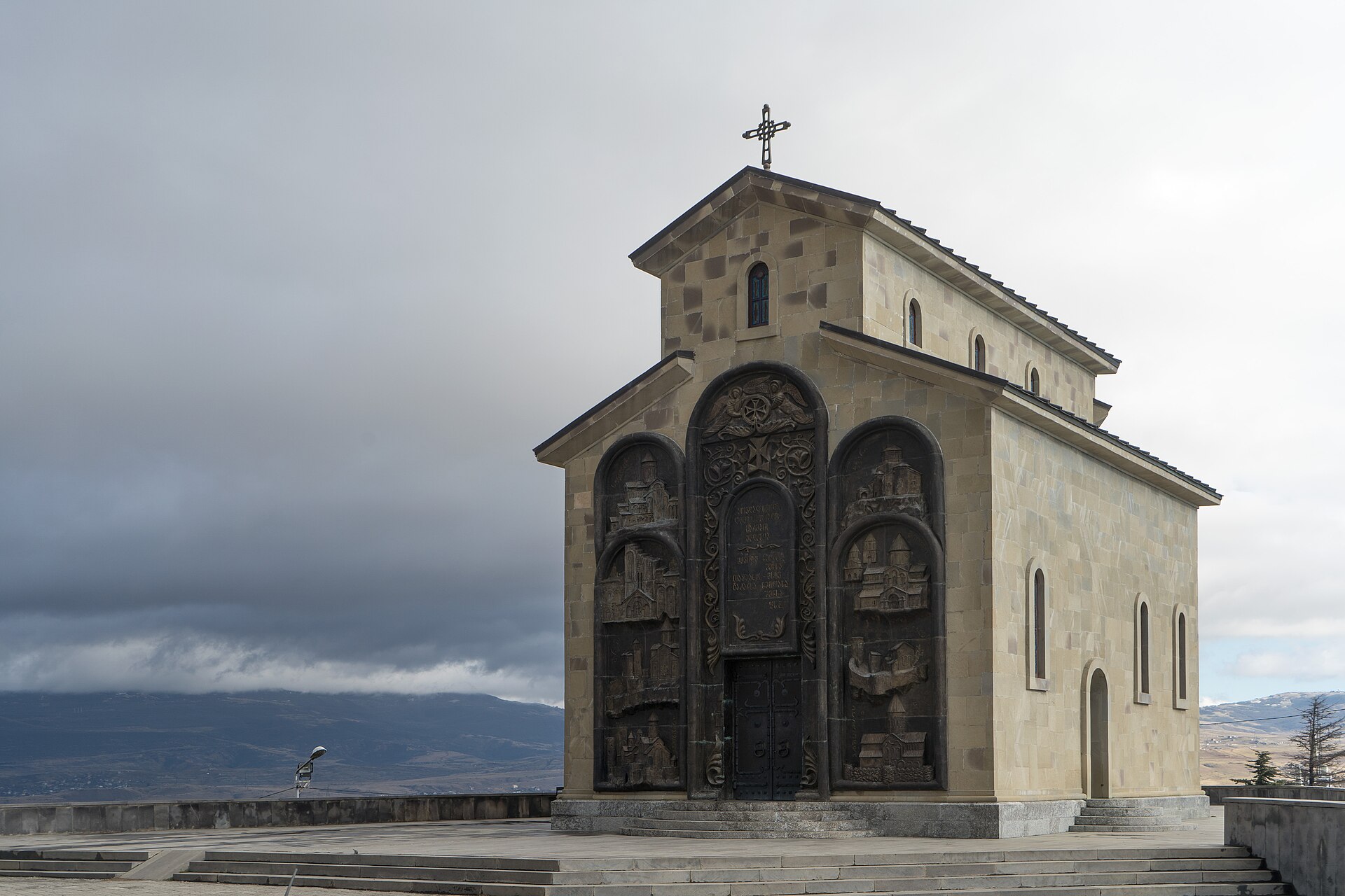 Church of the Annunciation at the Chronicle of Georgia monument
