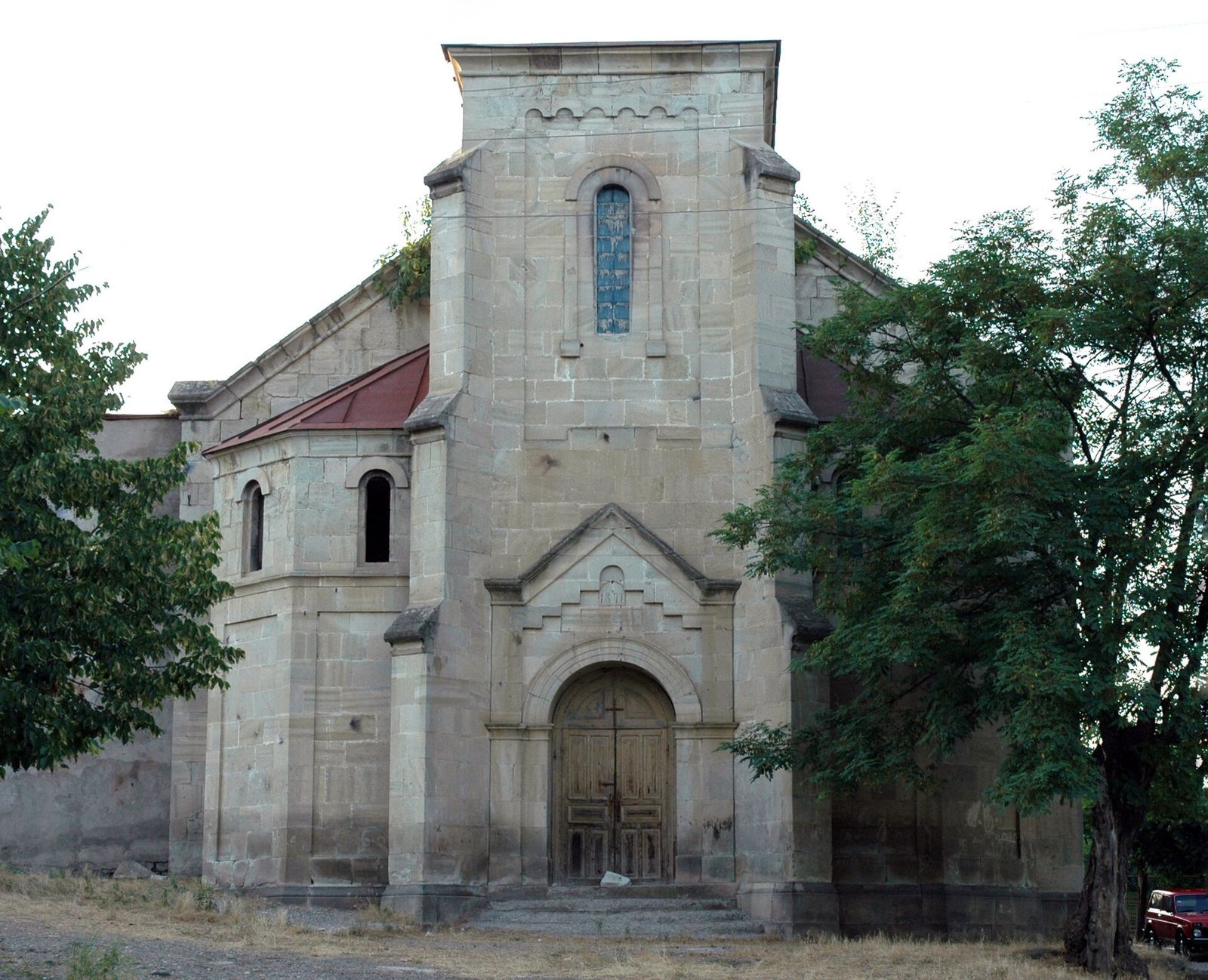 The old stone Lutheran church of Asureti, the former German settlement