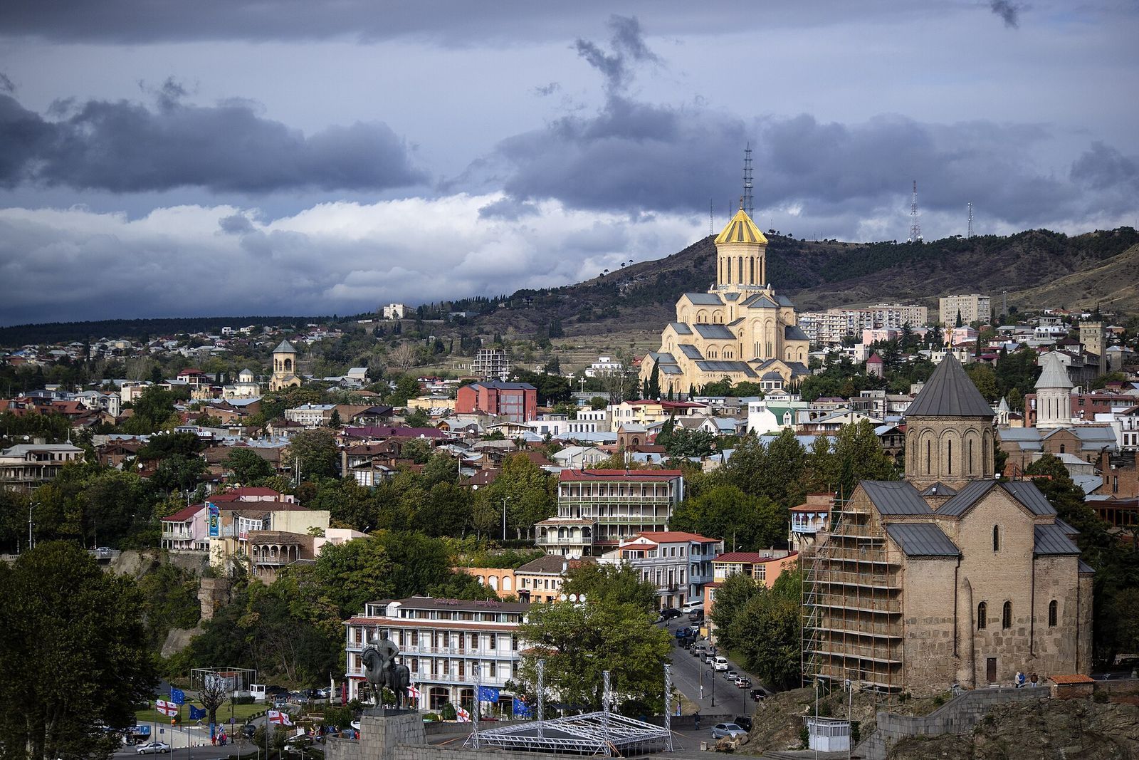 The Holy Trinity Cathedral of Tbilisi commonly known as Sameba is the main cathedral of the Georgian Orthodox Church located in Tbilisi, the capital of