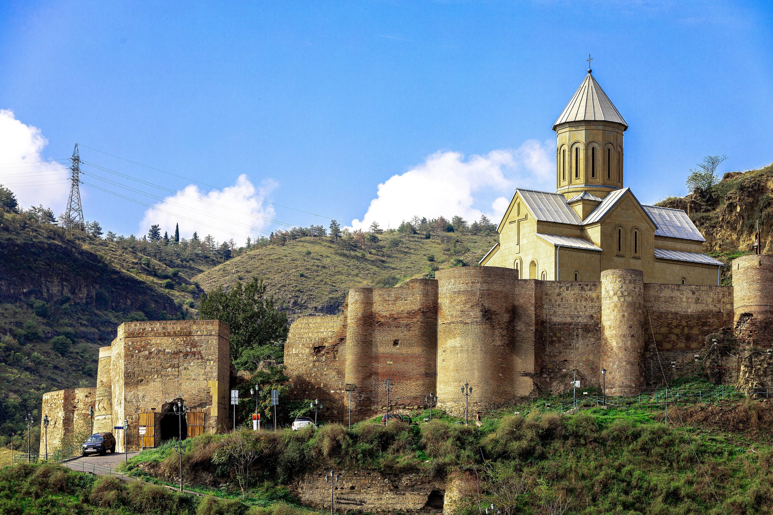 Narikala (Georgian: ნარიყალა) is an ancient fortress overlooking Tbilisi, the capital of Georgia, and the Kura River.