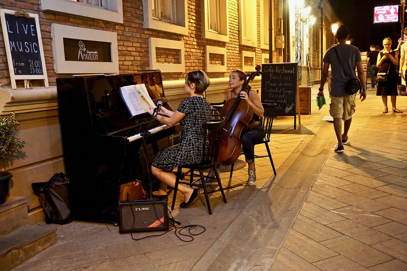 Shavteli Street Tbilisi at night