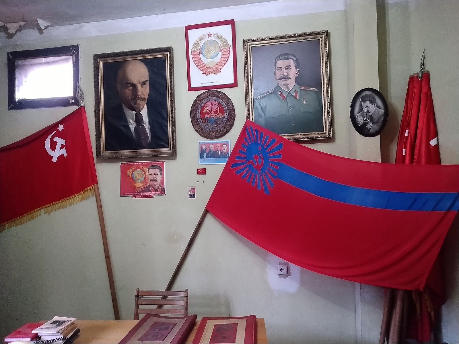 Main office in the Underground Printing House Museum, Tbilisi, Georgia.