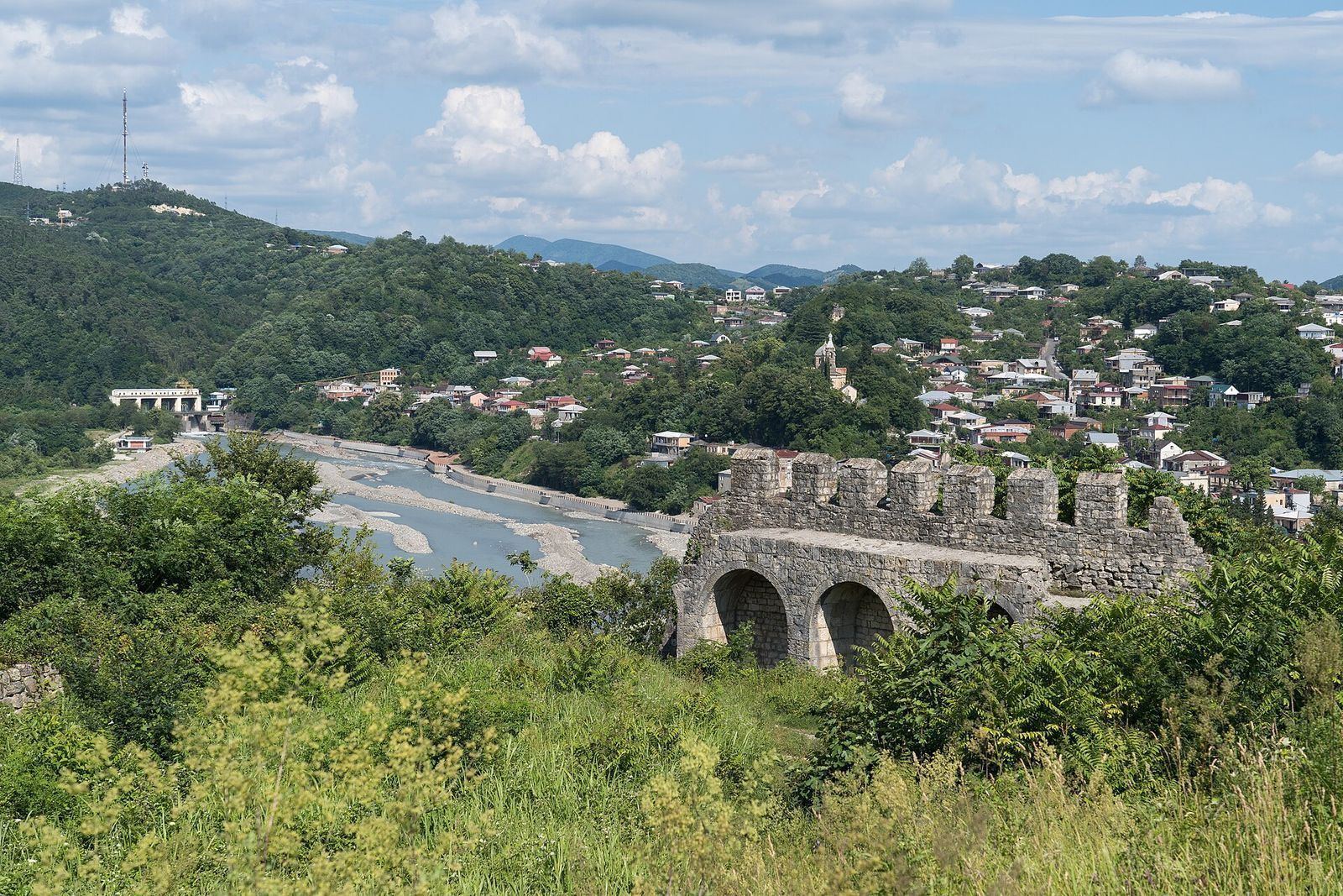 View of Kutaisi from the Ukimerioni Fortress